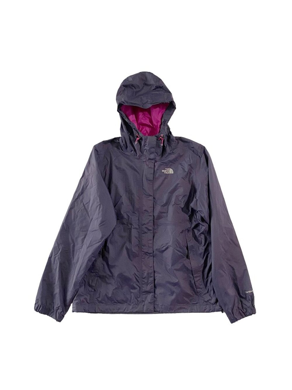 The North Face Jacket Womens Sz L Purple Hooded Long Sleeve Full-Zip Windbreaker